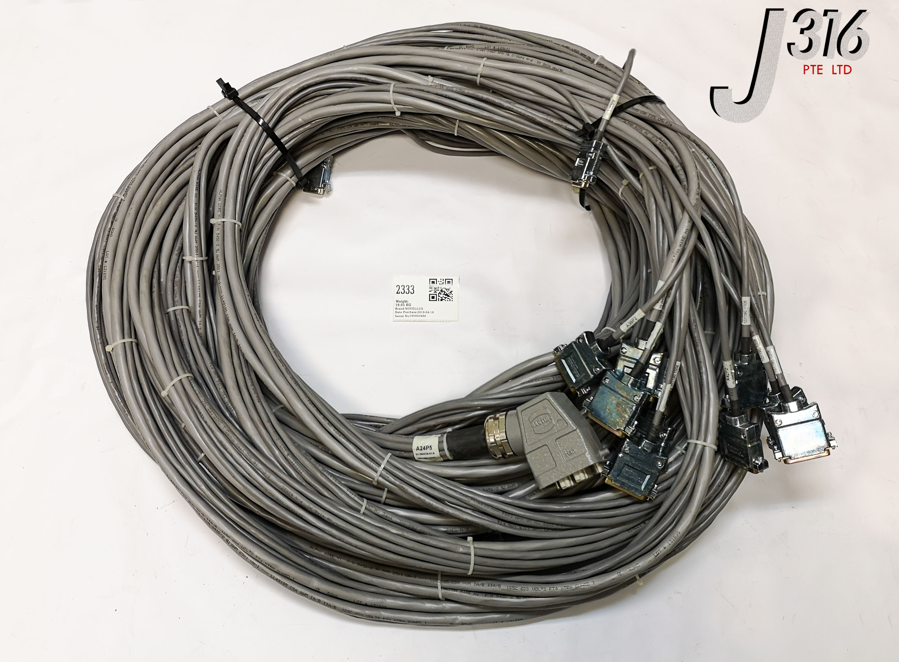 2333 NOVELLUS CABLE ASSY, 75FT 03-294039-01 | eBay